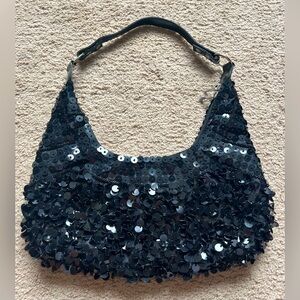 Black Sequin Women's Bag